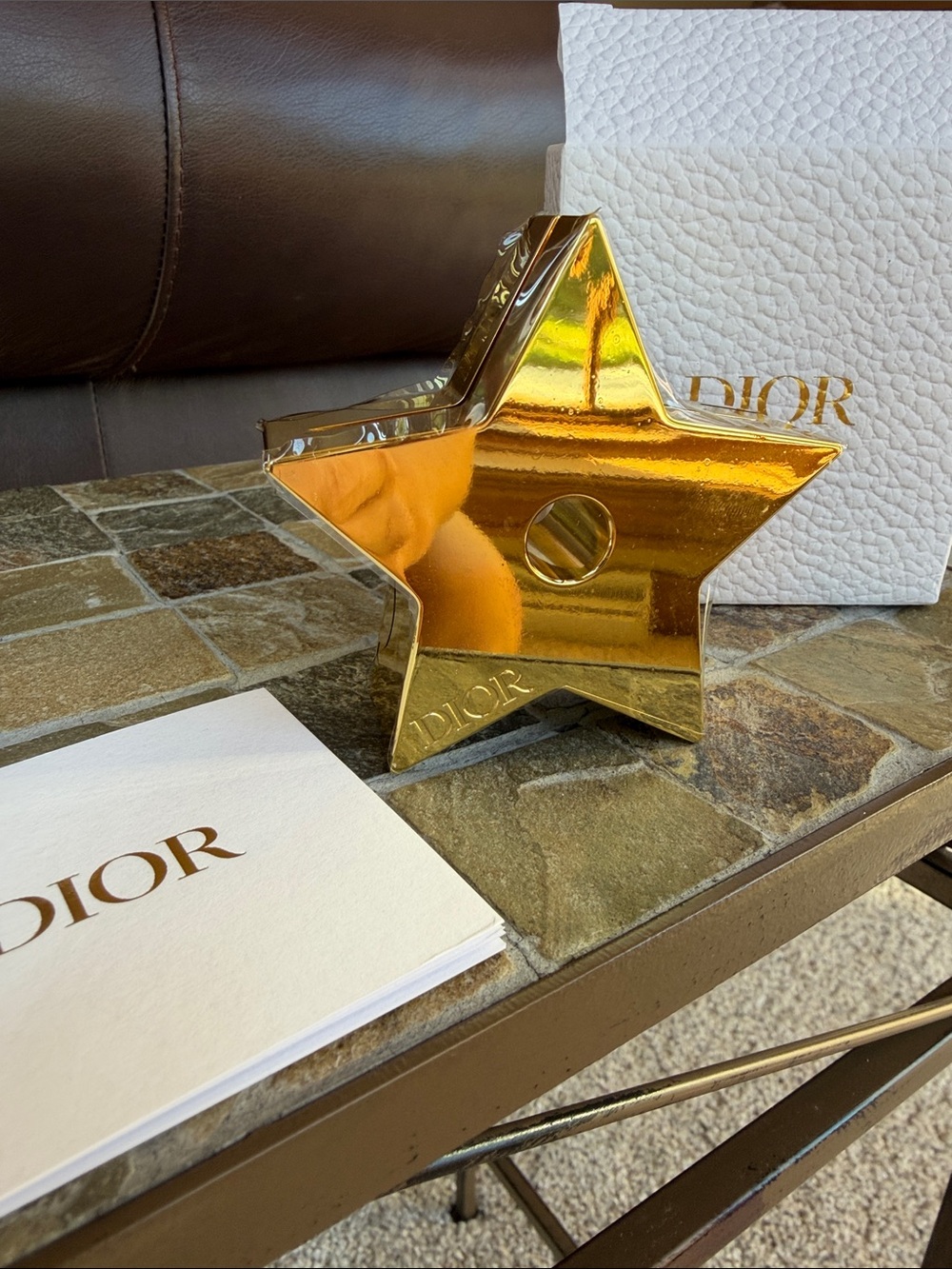 Dior Gold Star Photo Holder New